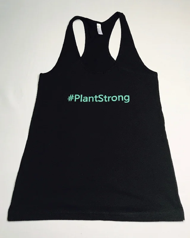 #PlantStrong Womens Racerback Tank ivory tank top