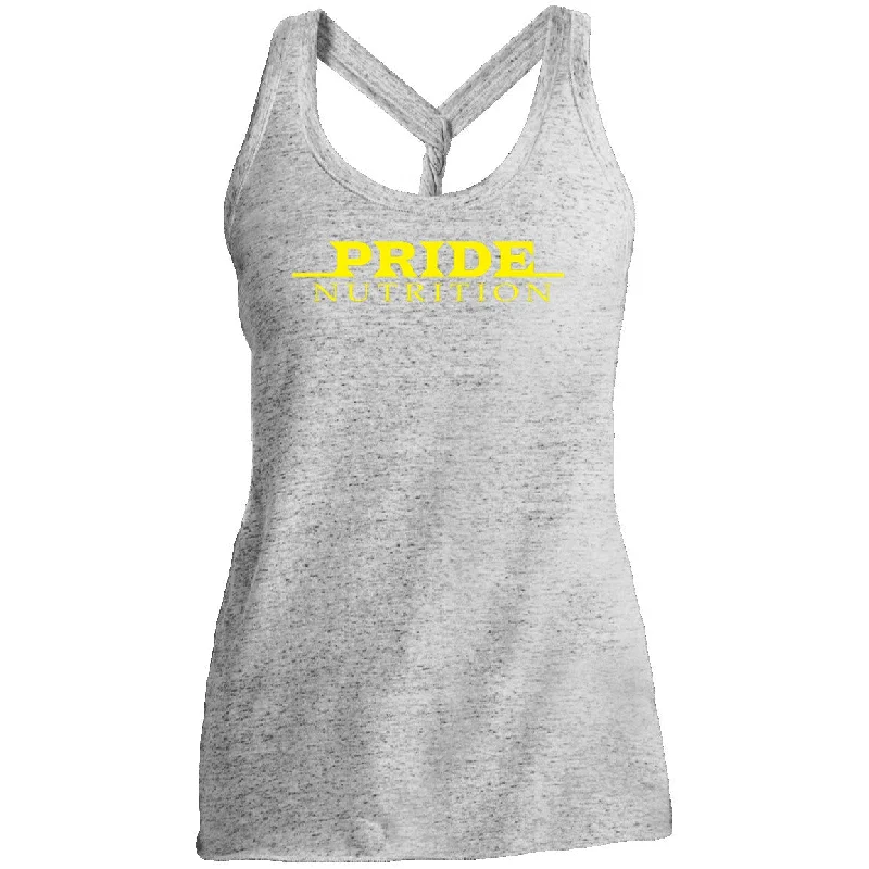 Pride District Made Ladies Cosmic Twist Back Tank stylish tank top