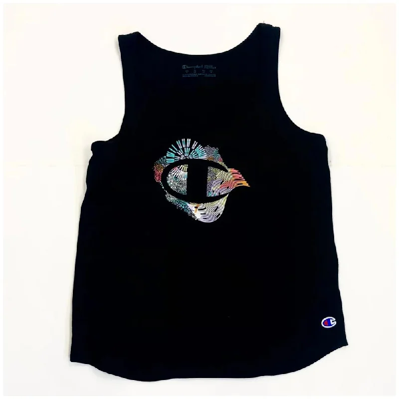 Champion Tank Femenino The_Classic_Tank_Graphic Black sheer tank top