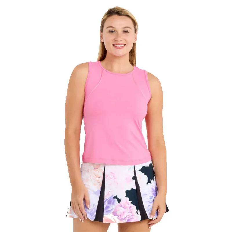 Sofibella Flora Lux Rosa Womens Tennis Tank Top bright tank top