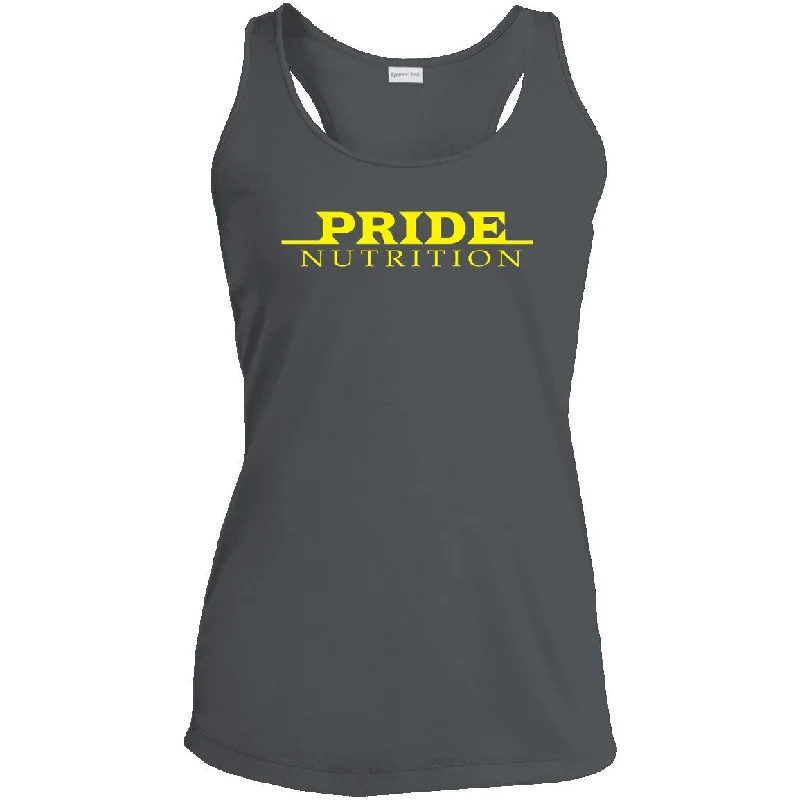 Pride Sport-Tek Ladies' Racerback Moisture Wicking Tank chic tank top