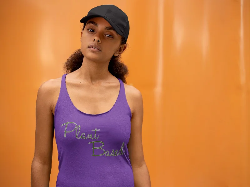 Plant Based Tri-Blen Racerback Tank pastel tank top