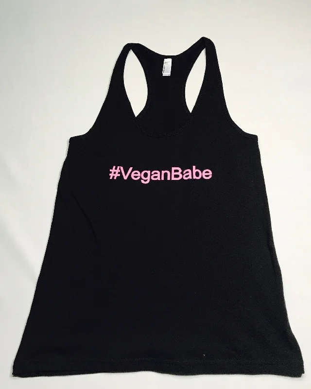 #VeganBabe Womens Racerback Tank teal tank top