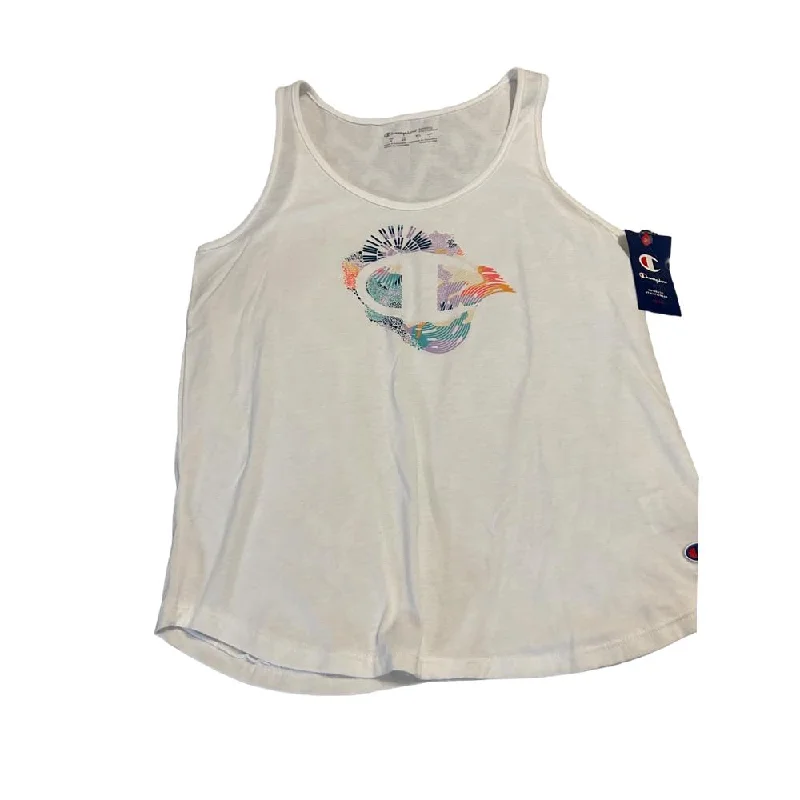 Champion Tank Femenino The_Classic_Tank_Graphic White cropped tank top