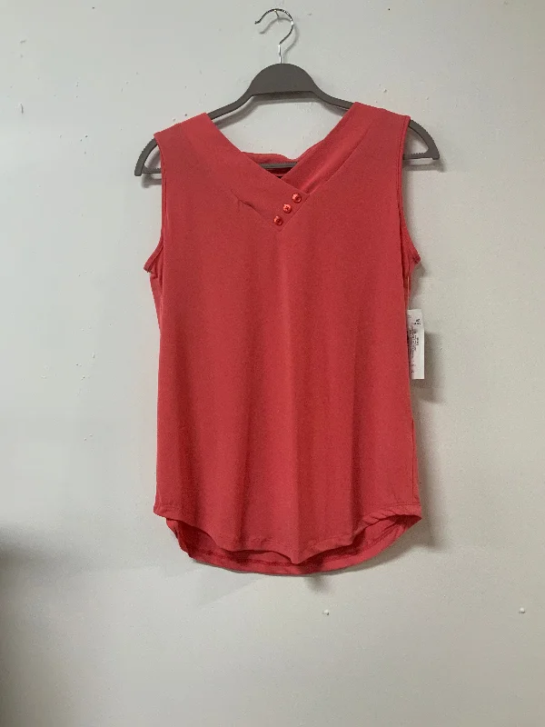 N Touch (S) coral 3 btn tank beige tank top