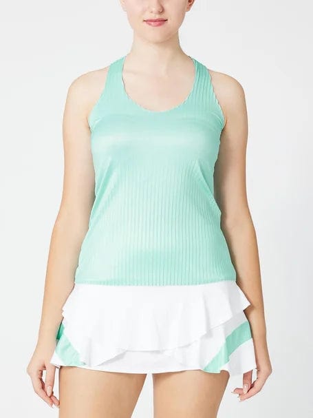 Women's K-Swiss Pleated V-Neck Tennis Tank Top glitter tank top