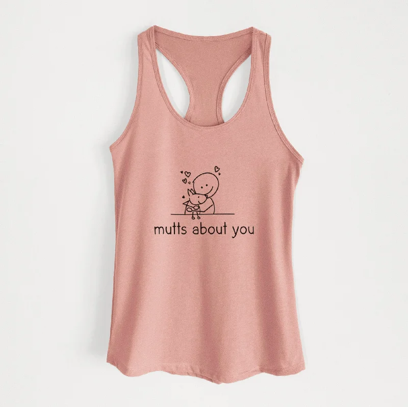 Mutts About You - Women's Racerback Tanktop cutout tank top