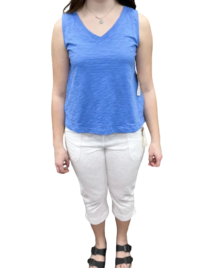 Escape by Habitat V-neck Knit Tank Top E10014-Marina - 1 ONLY SIZE X-LARGE - 20% OFF fitness tank top