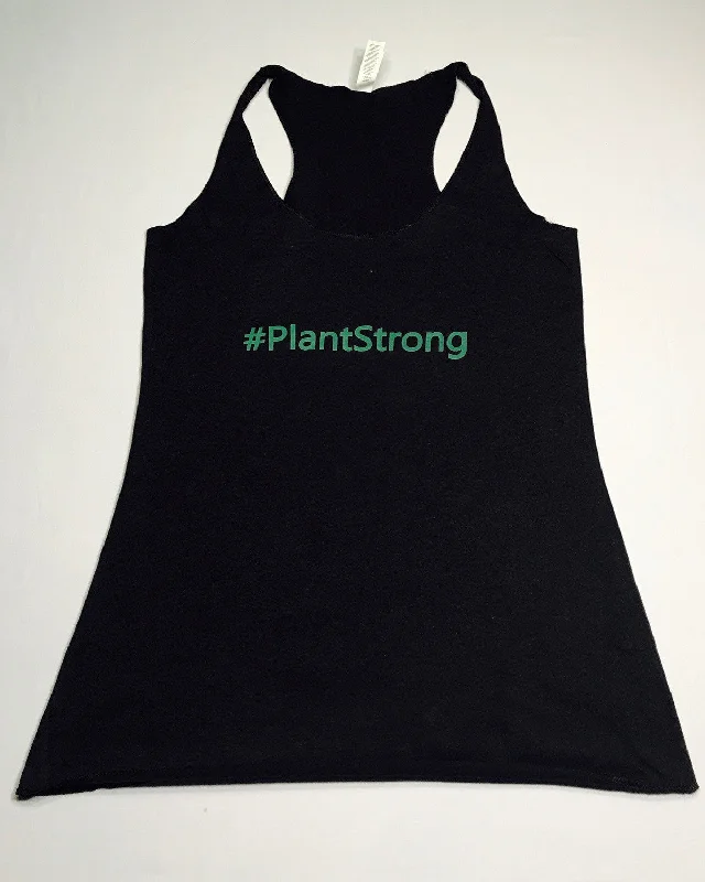 #PlantStrong Womens Tri-Blend Racerback Tank soft tank top