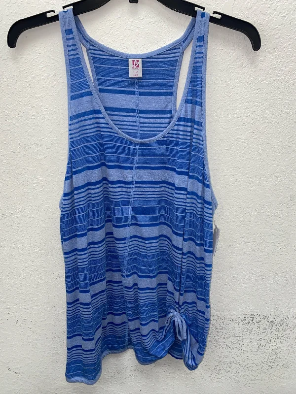 Blue Striped Lane Bryant ACTIVE Tank Women's trendy tank top