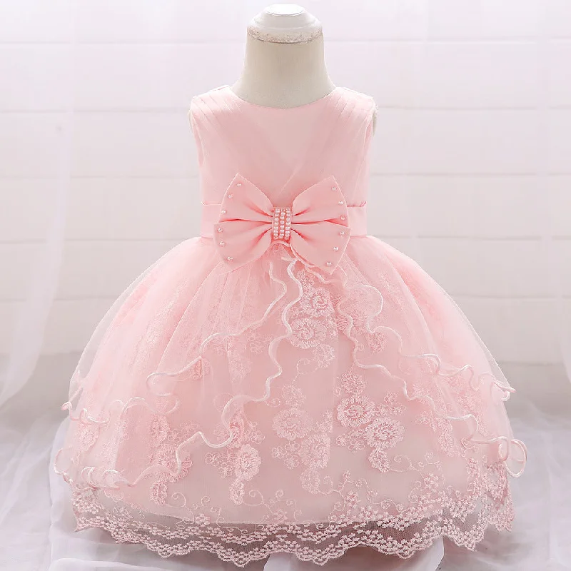 Baby Girl Cute Flower Girl Puffy Princess Party Dress Birthday Party Dress Tunics Fall fleece