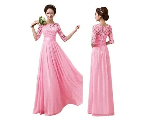 G85, Magenta Color Evening Gown, Size (XS-30 to XXL-42) Tunics Top Casual