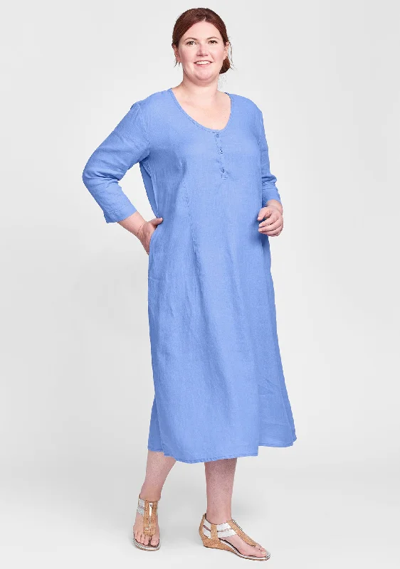 Pure Night Dress - Linen Dress - FINAL SALE Tunics Prom sequined