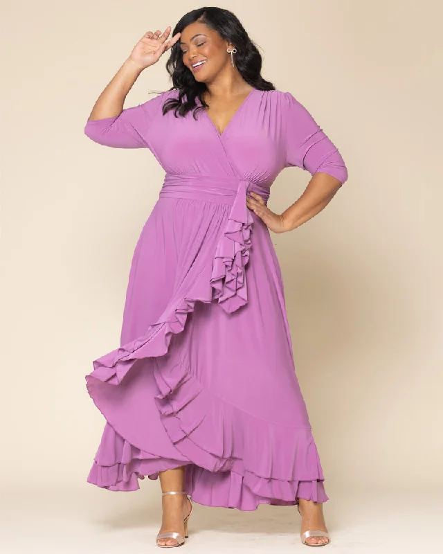 Veronica Ruffled Evening Gown - Sale! A-Line Day Work