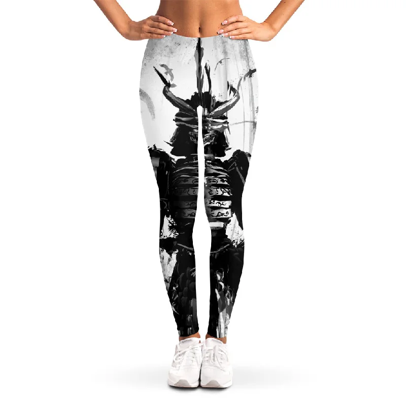 Demon Samurai Print Women's Leggings Cozy Bootcut Leggings