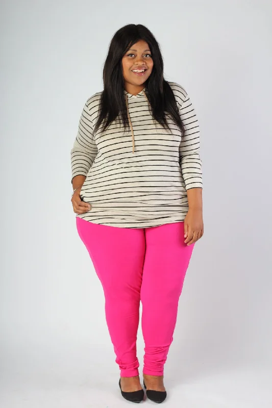 Dark Pink Leggings Stylish Lightweight Leggings