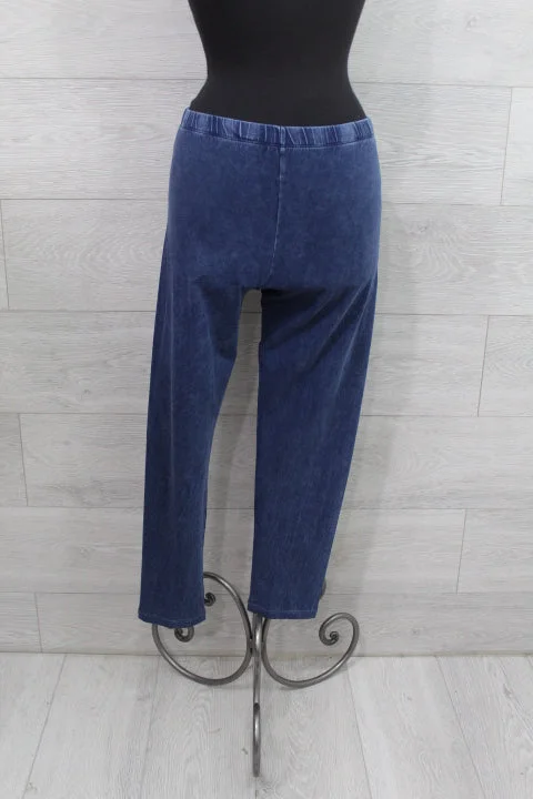 Jess & Jane Leggings - Mineral Washed Cotton Spandex Legging Pant Cozy Lounge Pants Leggings